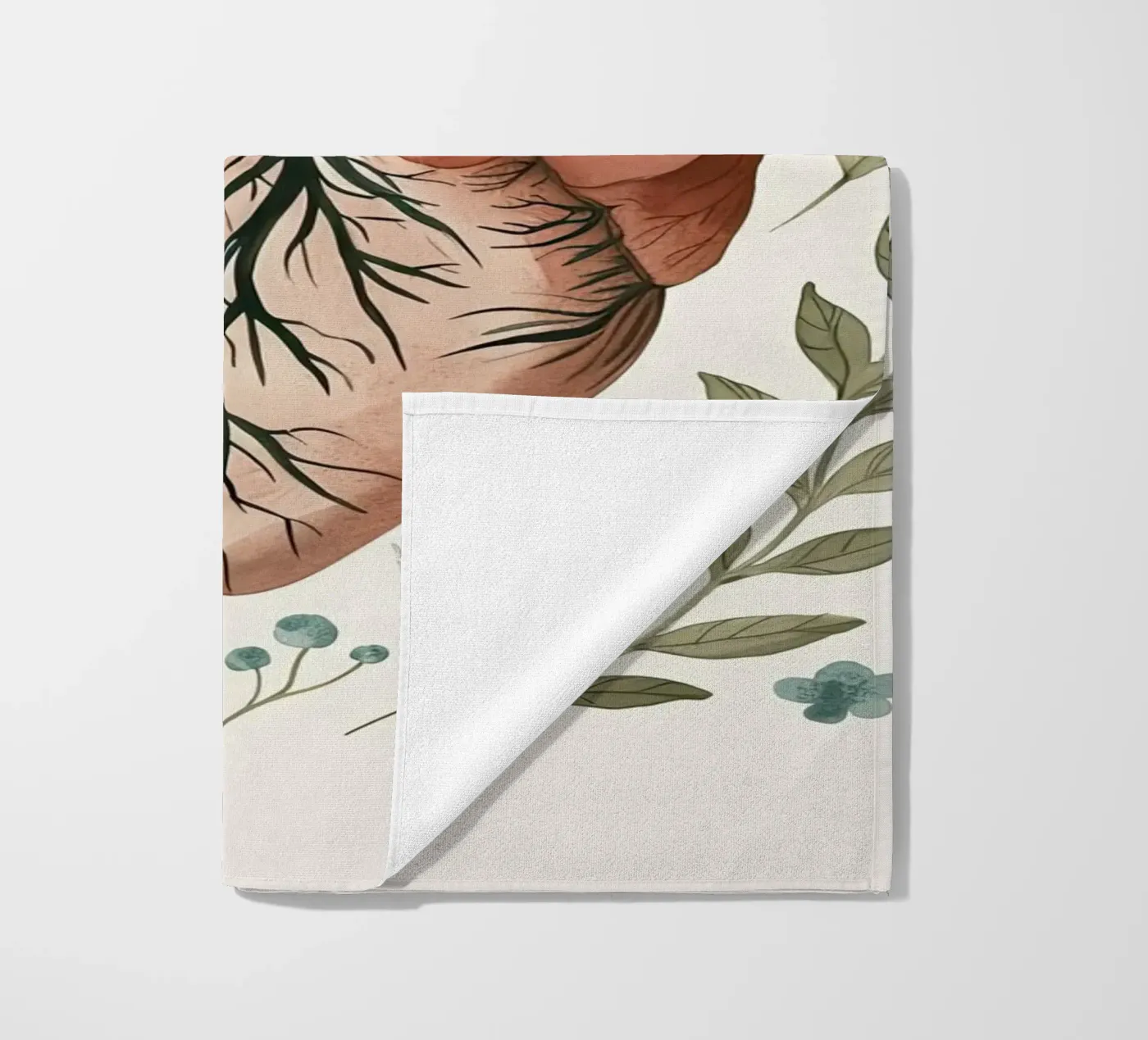 Cuore in fiore telo mare da DaarbyN