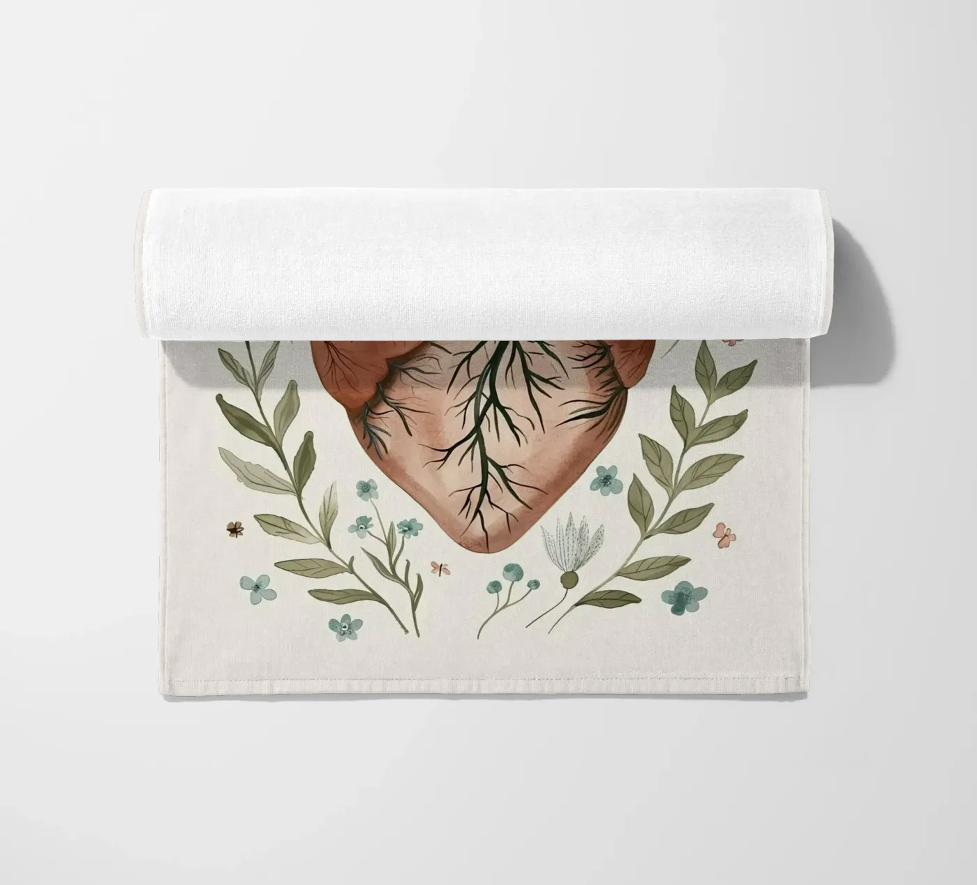 Cuore in fiore telo mare da DaarbyN