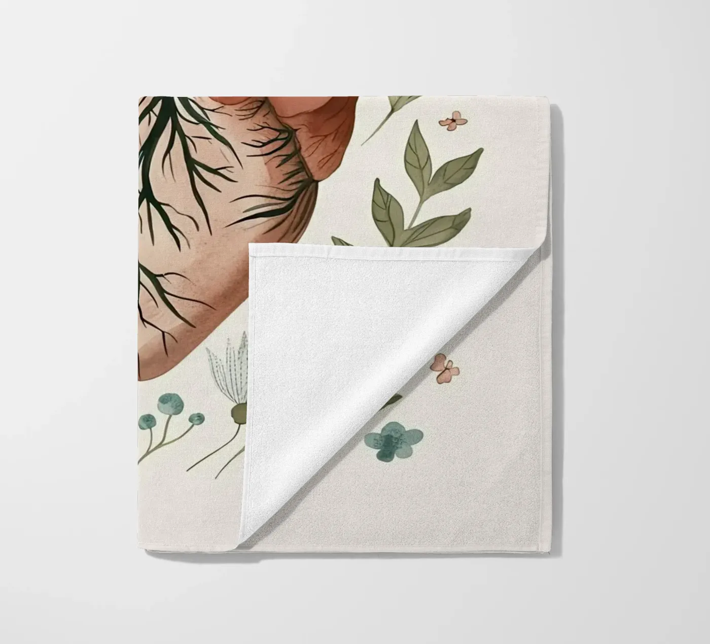 Cuore in fiore telo mare da DaarbyN