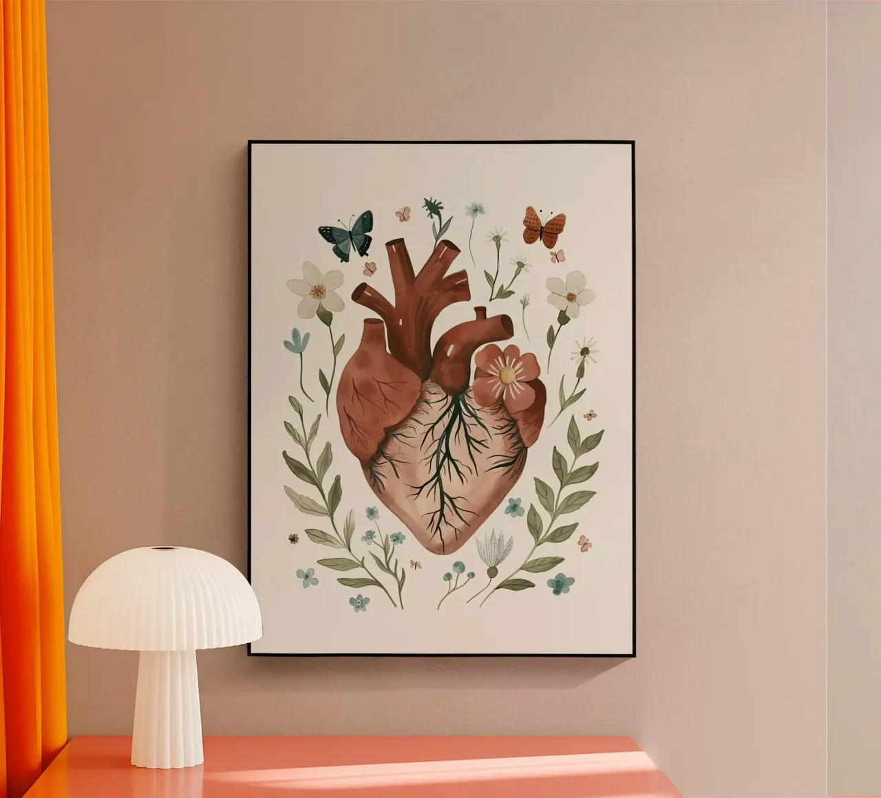 Cuore in fiore plexiglass da DaarbyN