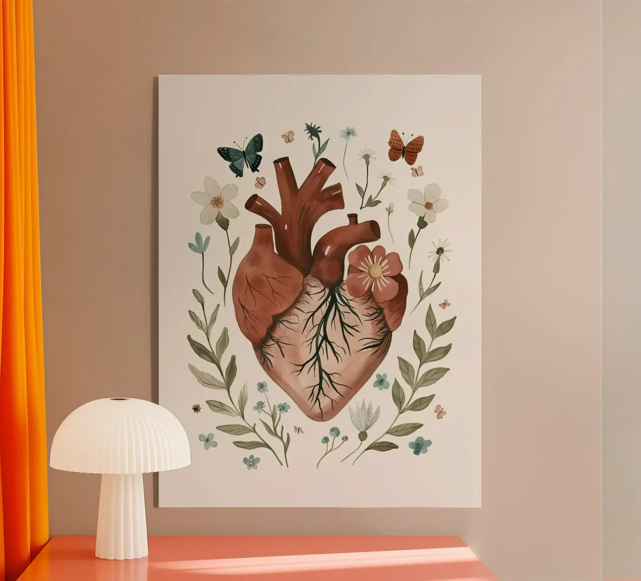 Cuore in fiore plexiglass da DaarbyN