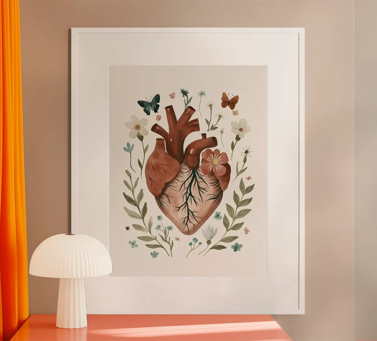 Cuore in fiore carta hahnemühle da DaarbyN