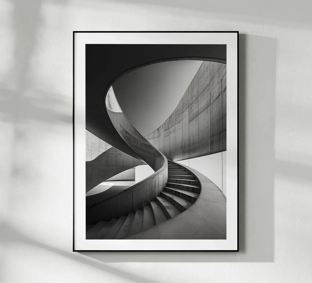 Scala a chiocciola contemporanea plexiglass da Monochrome