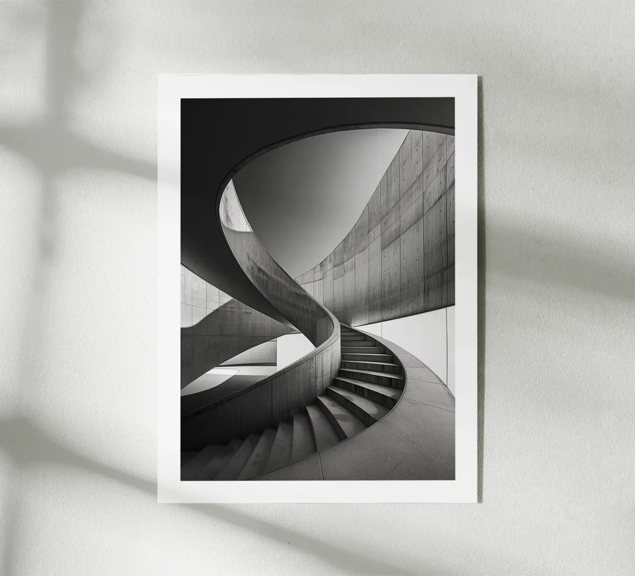 Scala a chiocciola contemporanea plexiglass da Monochrome