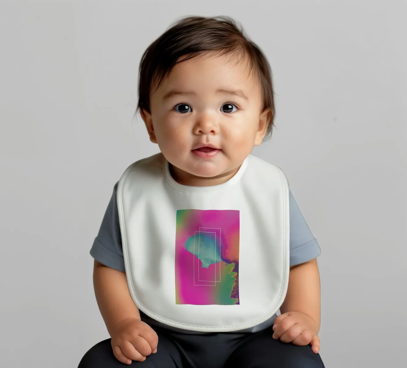 Flow 1983 baby bib by Adam Priester