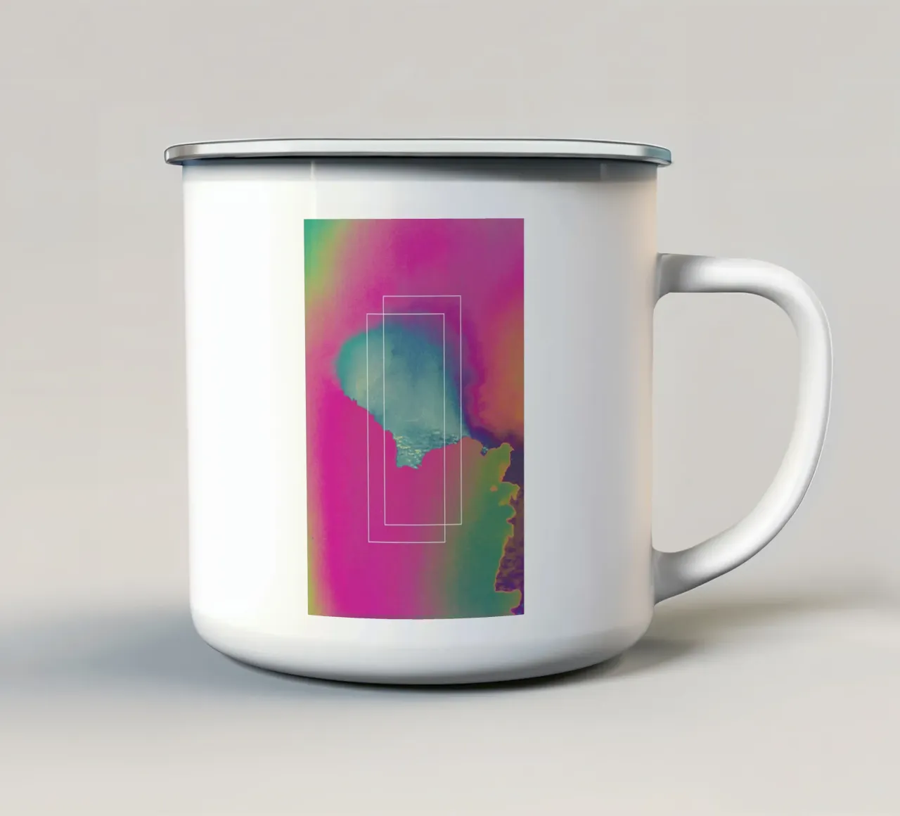 Flow 1983 taza de esmalte de Adam Priester