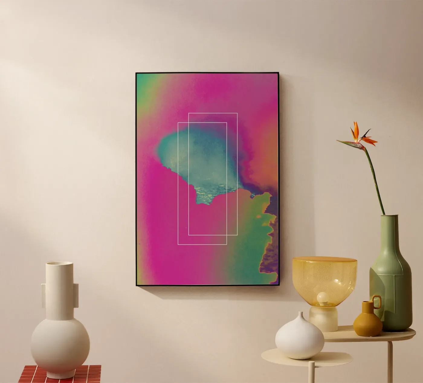 Flow 1983 Acryl-Glas von Adam Priester