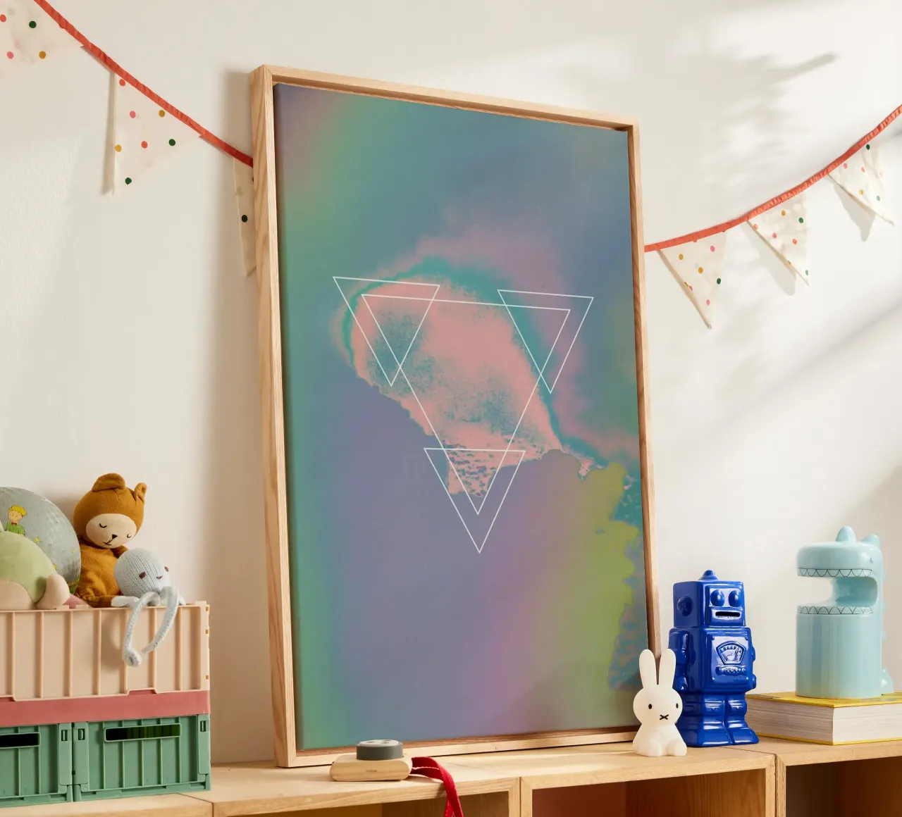 Etna Holographic 1983 canvas met Baklijst van Adam Priester