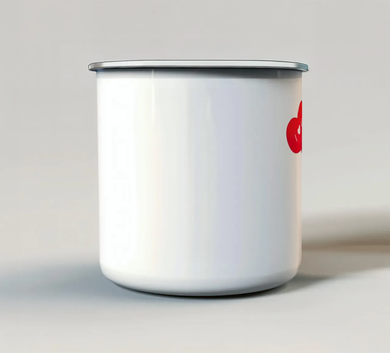 Capibara con pallone a cuore - Ti amo tazza in smalto da julianamotzko