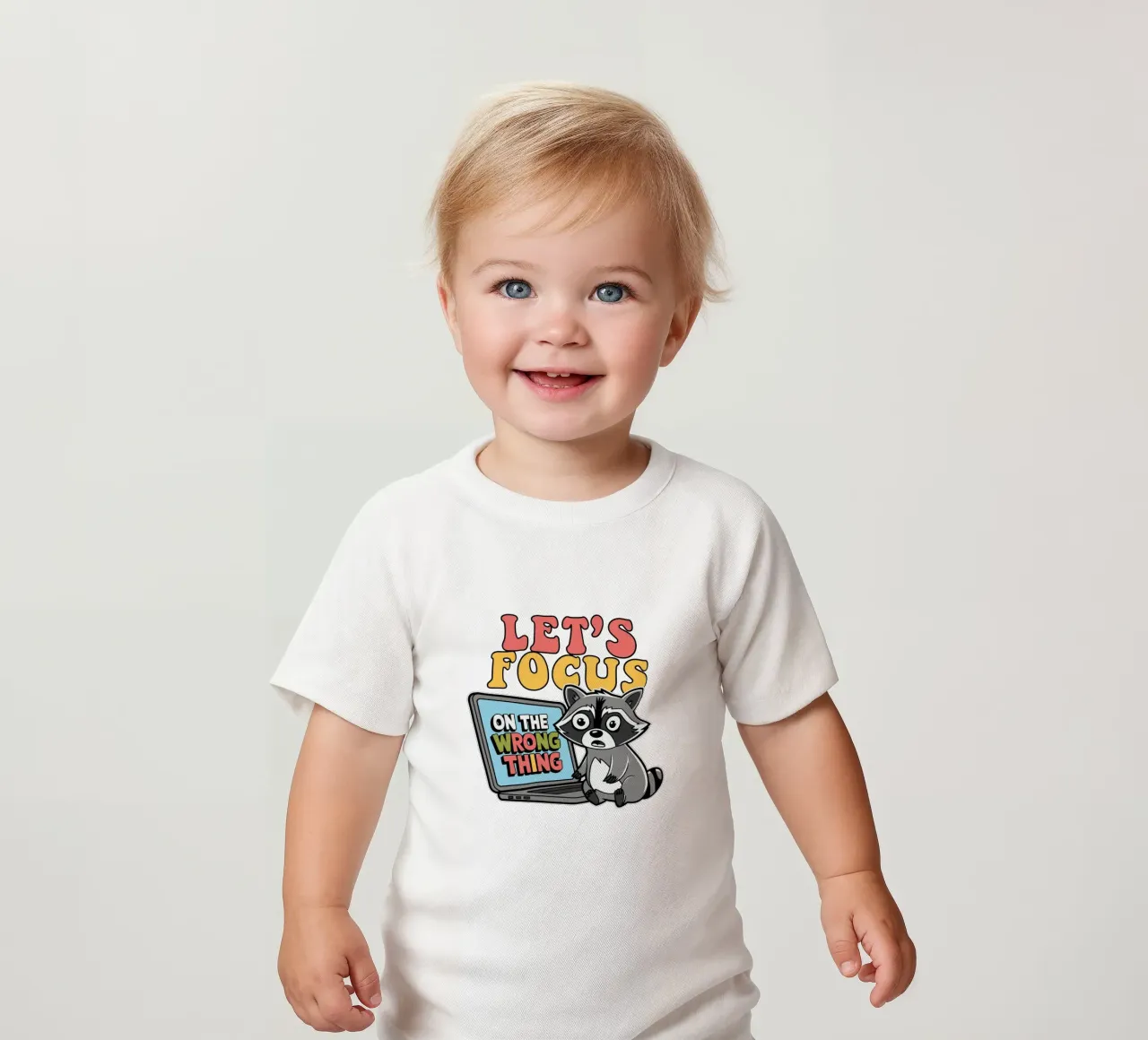 Let's Focus On The Wrong Thing baby t-shirt van edsonramosart