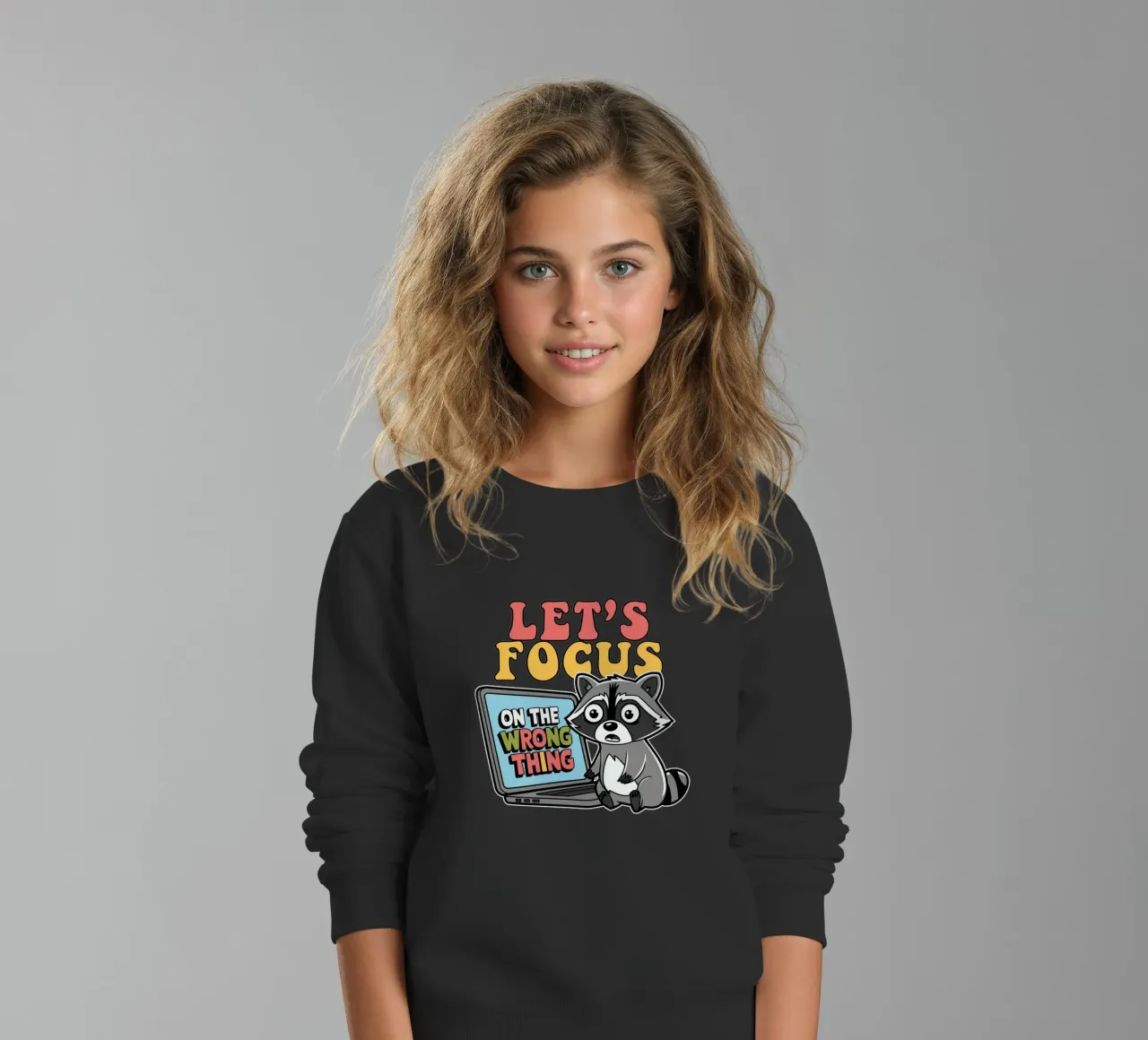 Let's Focus On The Wrong Thing felpa bambino da edsonramosart