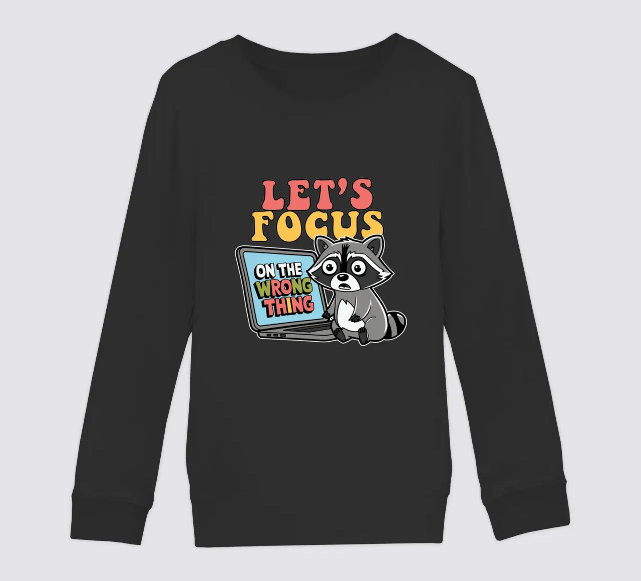 Let's Focus On The Wrong Thing felpa bambino da edsonramosart