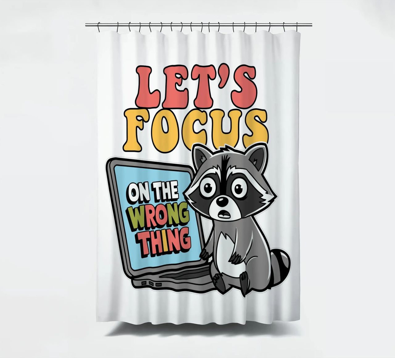 Let's Focus On The Wrong Thing tenda da doccia da edsonramosart