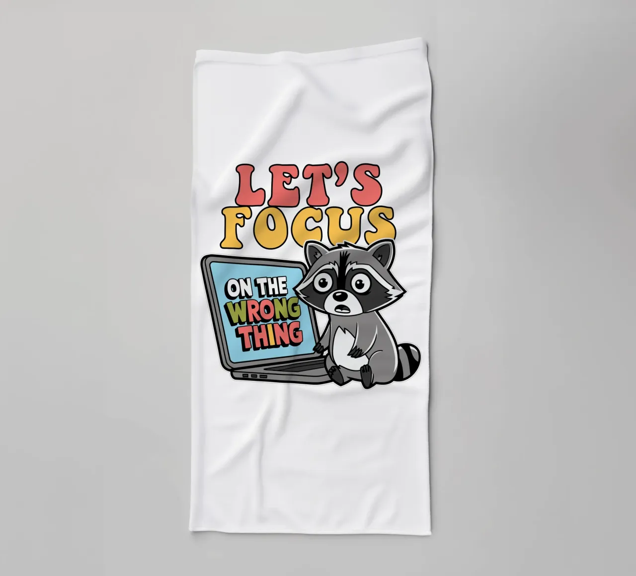 Let's Focus On The Wrong Thing asciugamano da bagno da edsonramosart