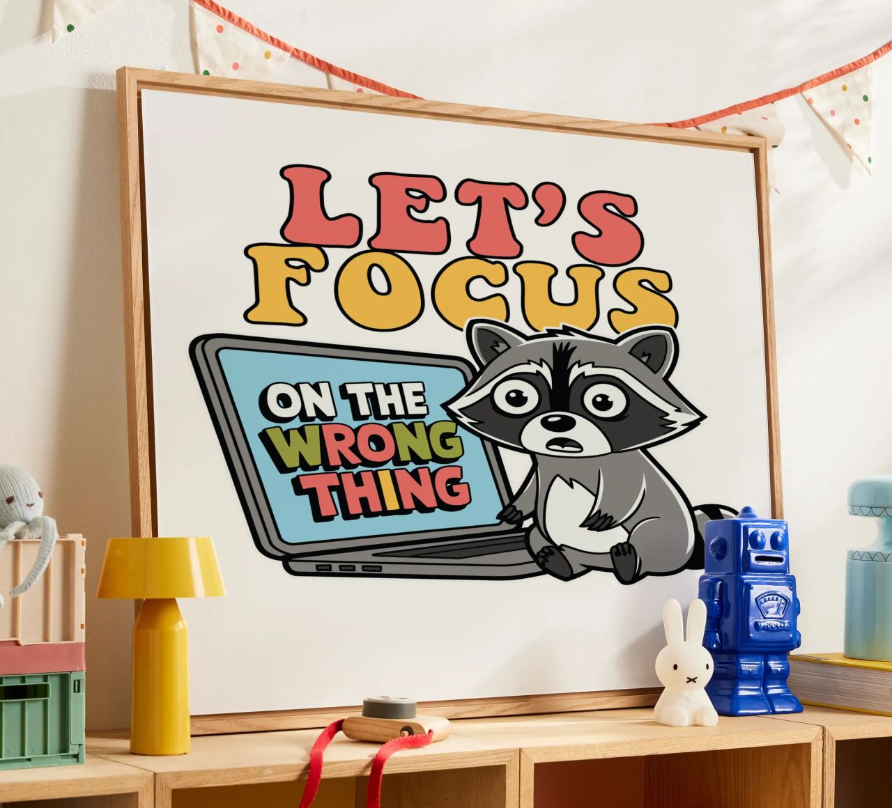 Let's Focus On The Wrong Thing plexiglass da edsonramosart