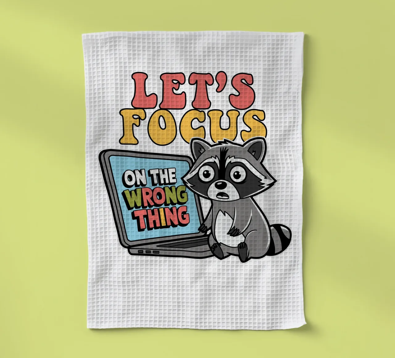 Let's Focus On The Wrong Thing Geschirrtuch von edsonramosart