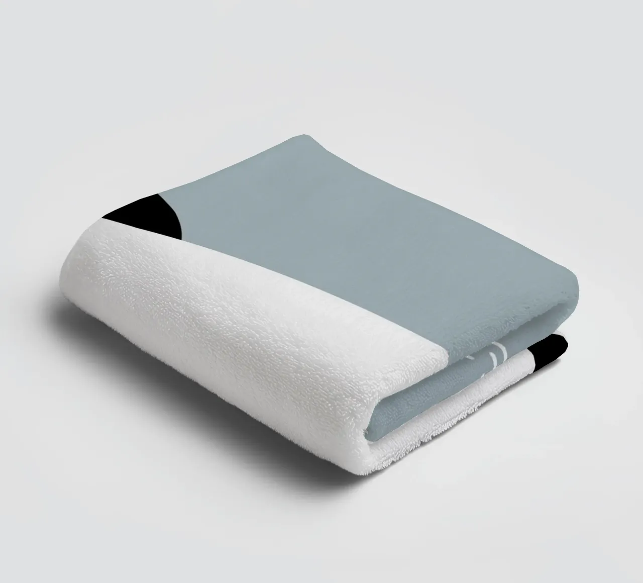 Panda e stella cadente - design animale minimalista asciugamano da bagno da namosh