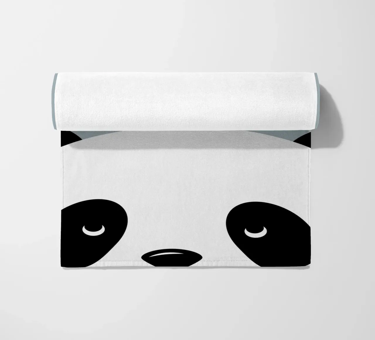 Panda e stella cadente - design animale minimalista telo mare da namosh