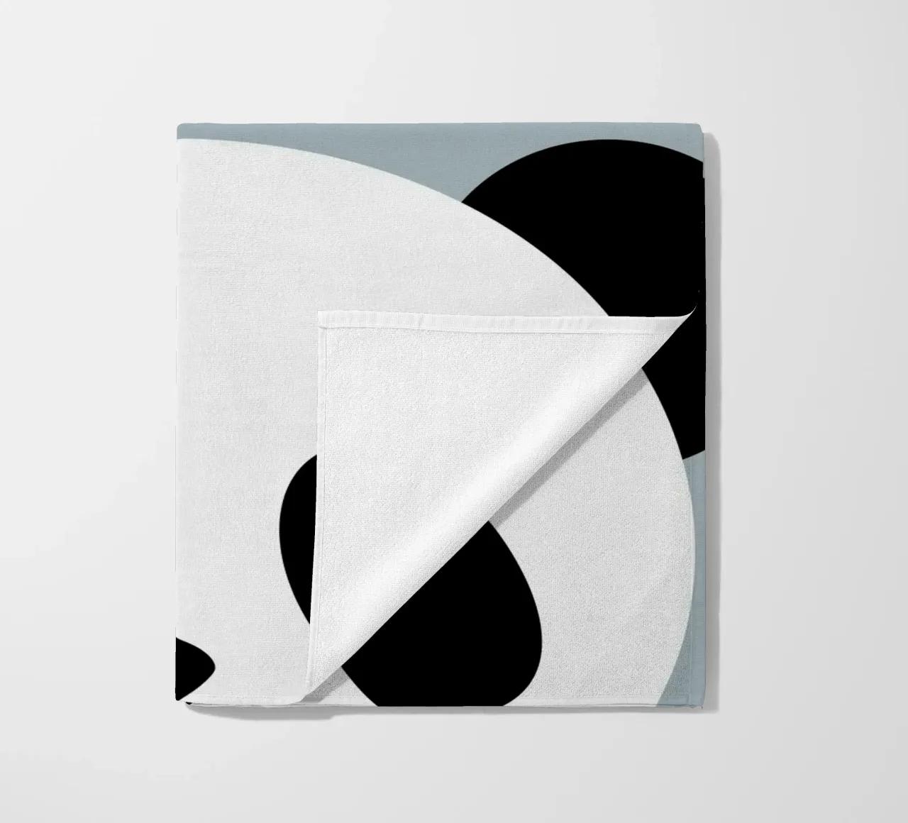 Panda e stella cadente - design animale minimalista telo mare da namosh
