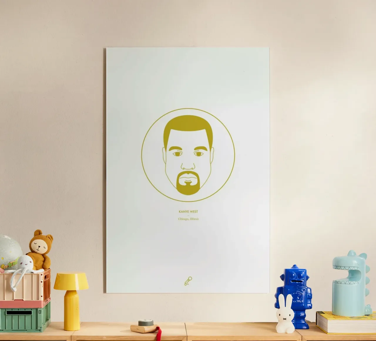 Kanye West plexiglass da Dean Smith