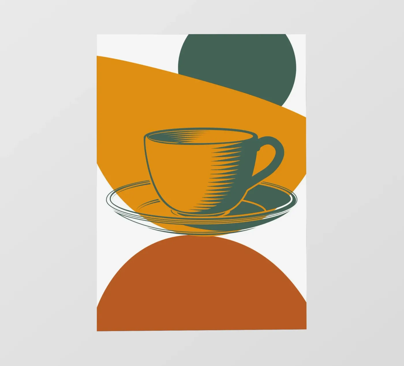 Tea cup fotobehang van LisaArtes