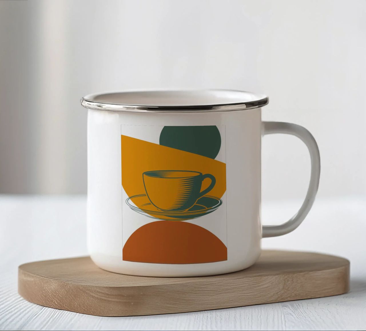 Tea cup mug en émail de LisaArtes