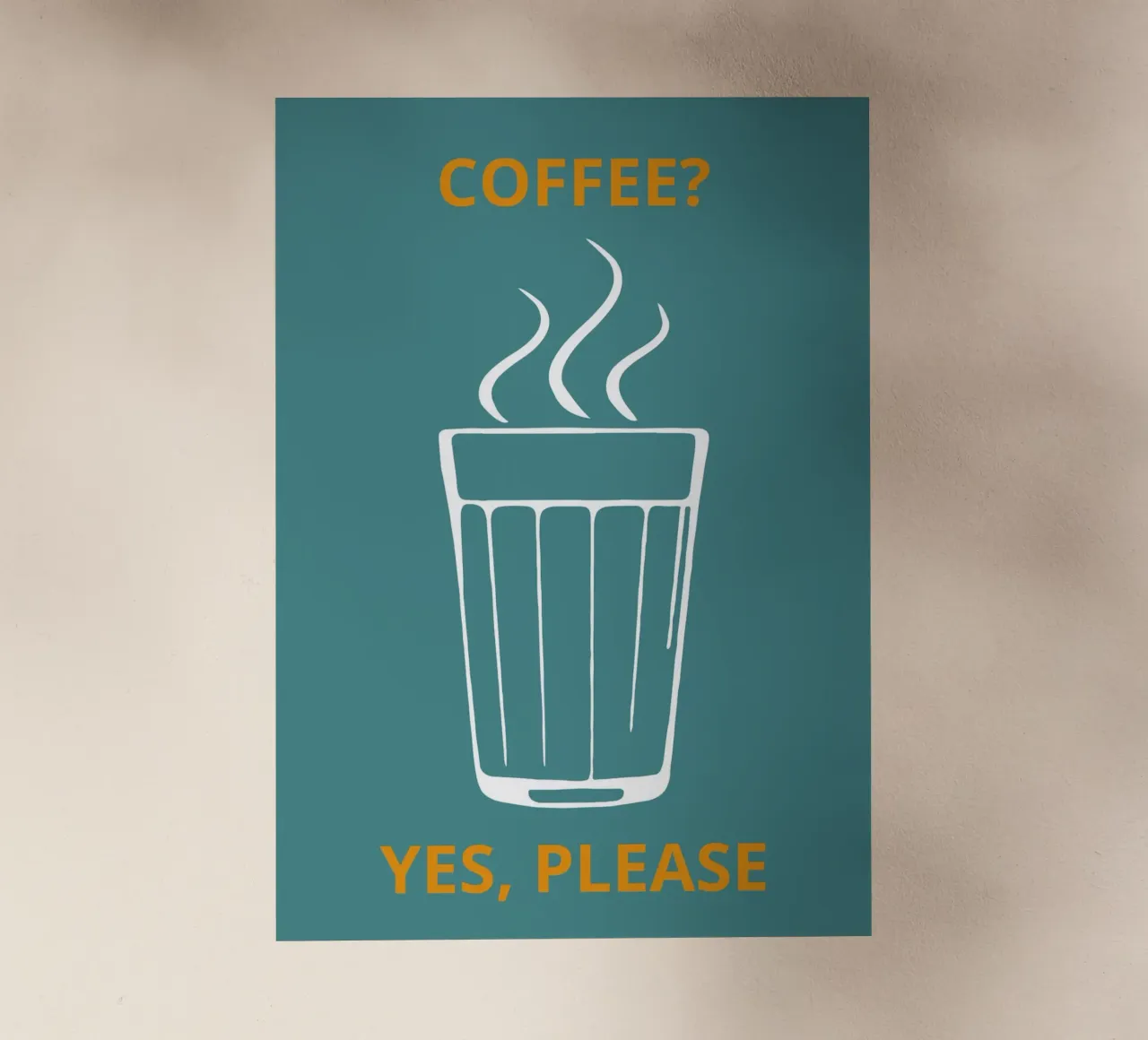 COFFEE? YES, PLEASE pellicola backlit da LisaArtes