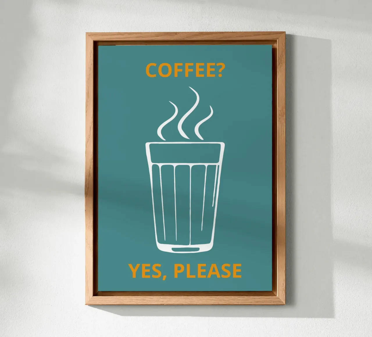 COFFEE? YES, PLEASE alu-dibond by LisaArtes