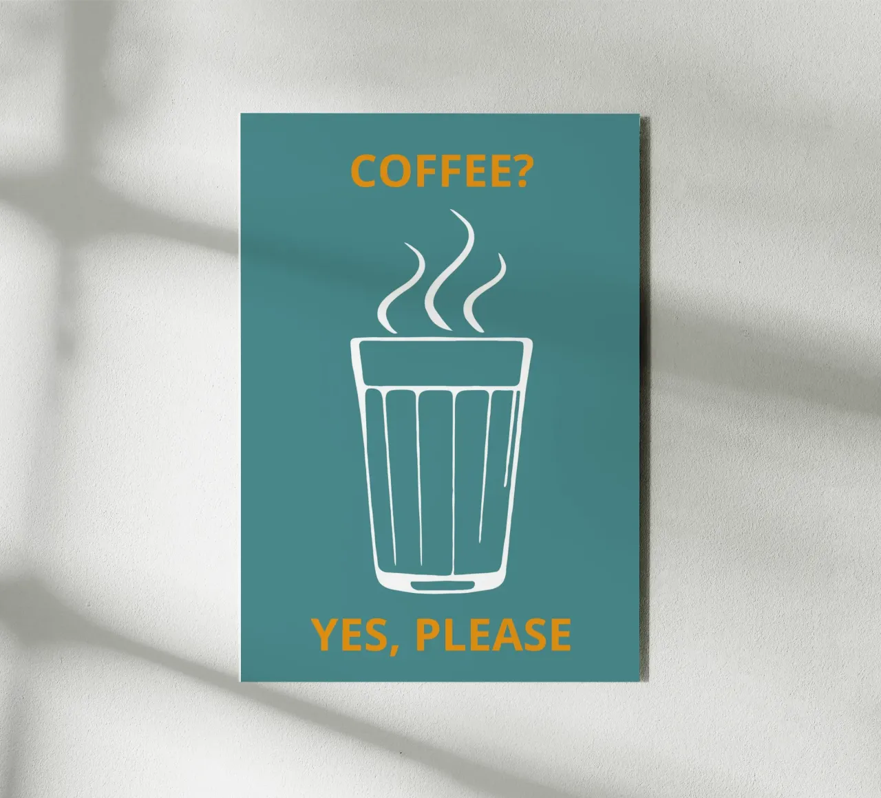 COFFEE? YES, PLEASE alu-dibond by LisaArtes