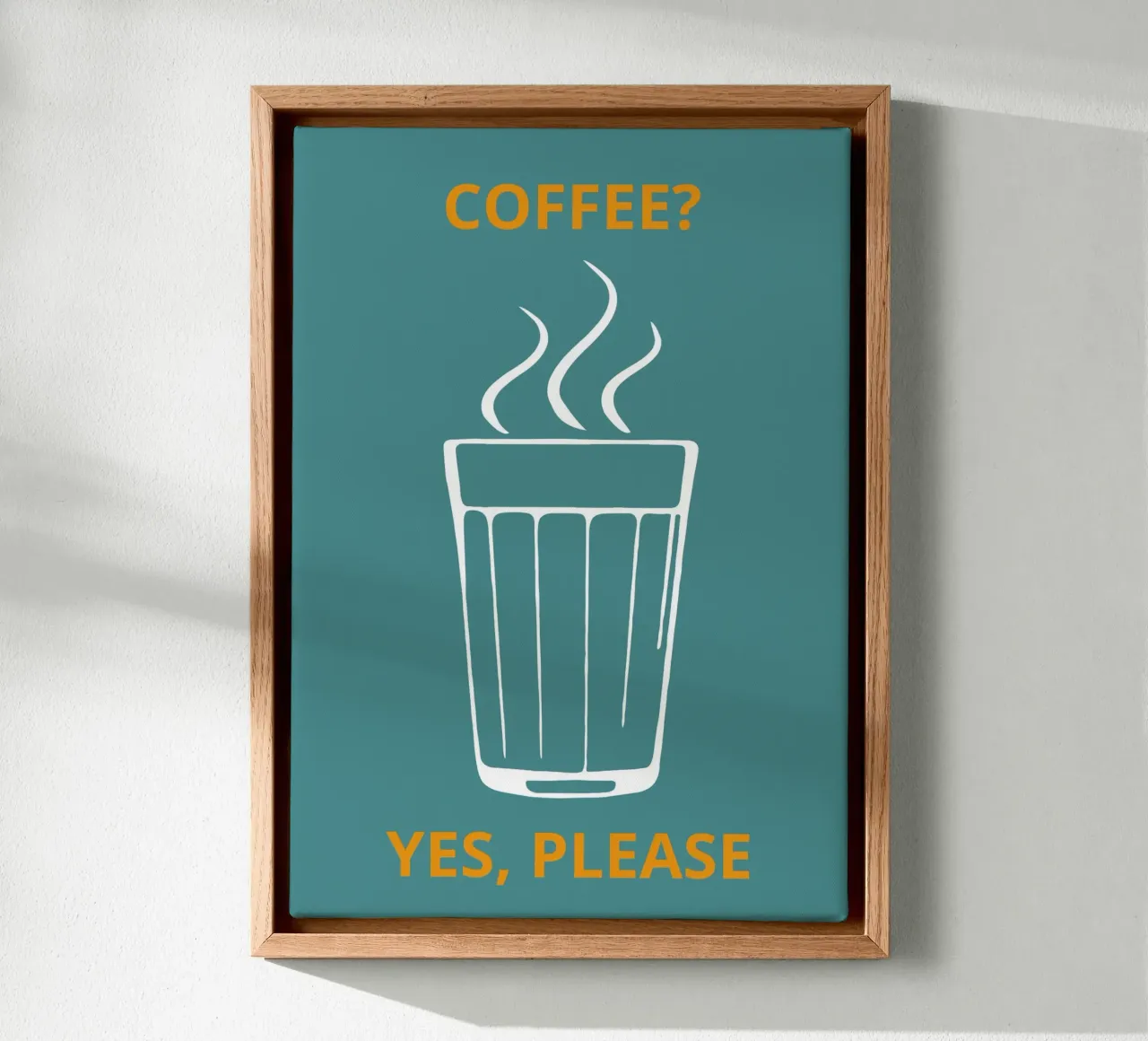 COFFEE? YES, PLEASE canvas by LisaArtes