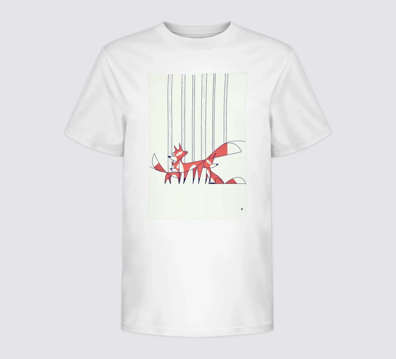 Foxes t-shirt bambini da Ale Giorgini