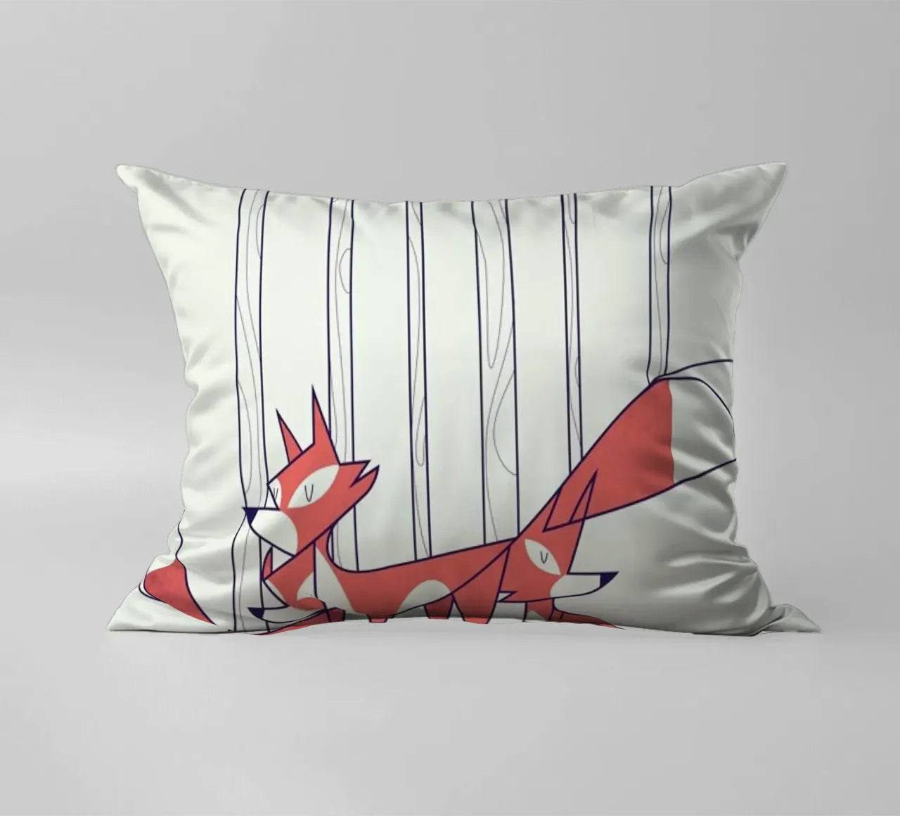 Foxes cuscino da Ale Giorgini