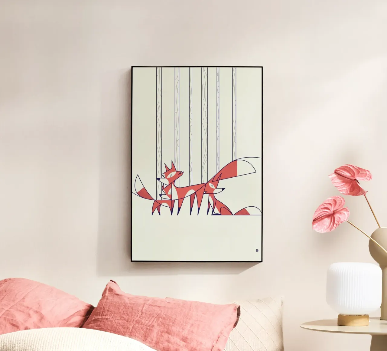 Foxes plexiglass da Ale Giorgini