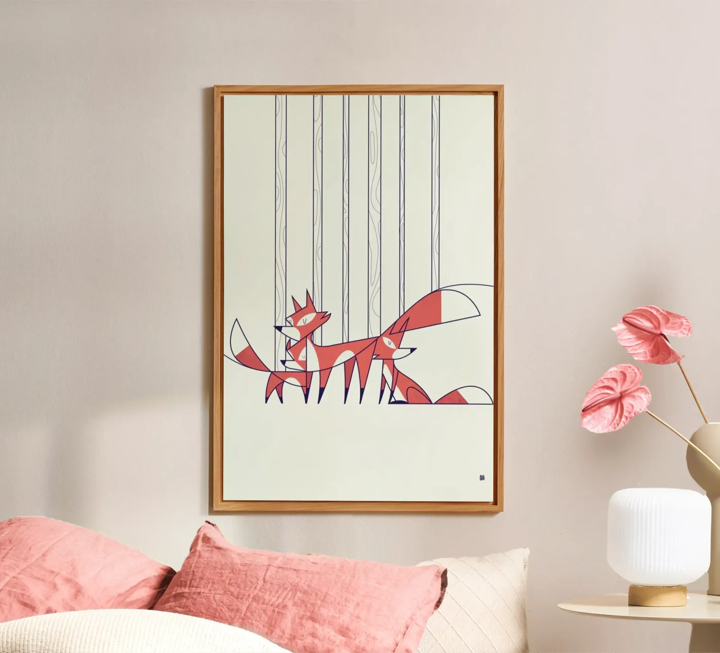 Foxes alluminio dibond da Ale Giorgini