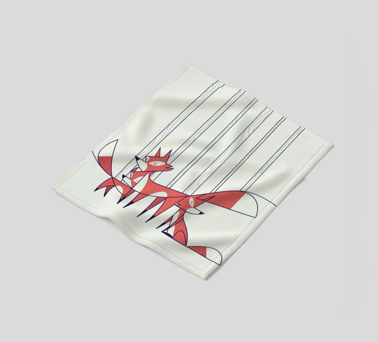 Foxes coperta in pile da Ale Giorgini