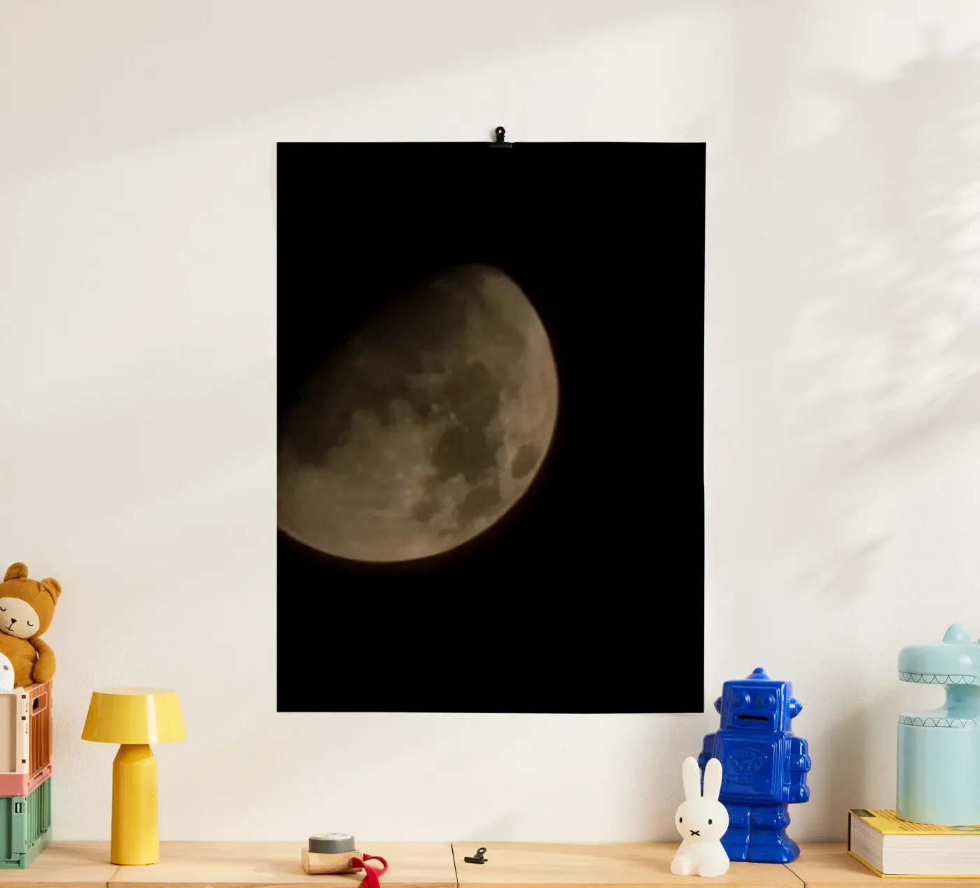 moon portrait poster by HIMA