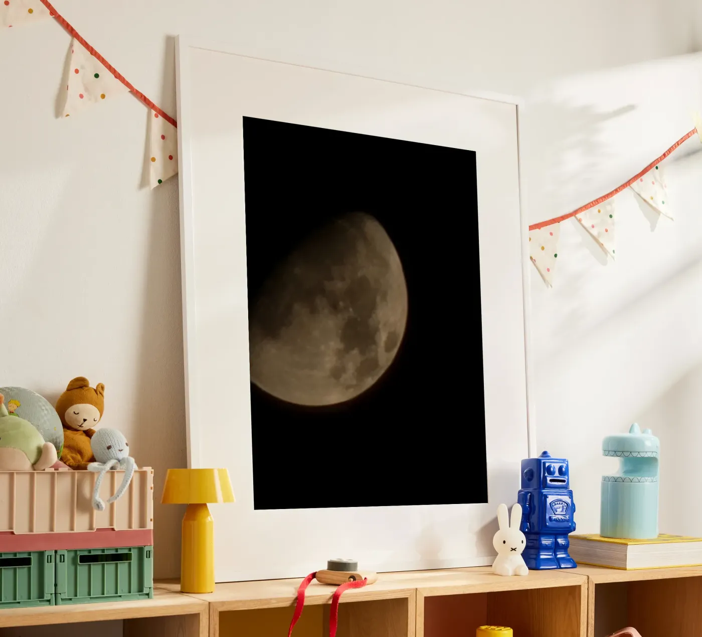 moon portrait poster by HIMA