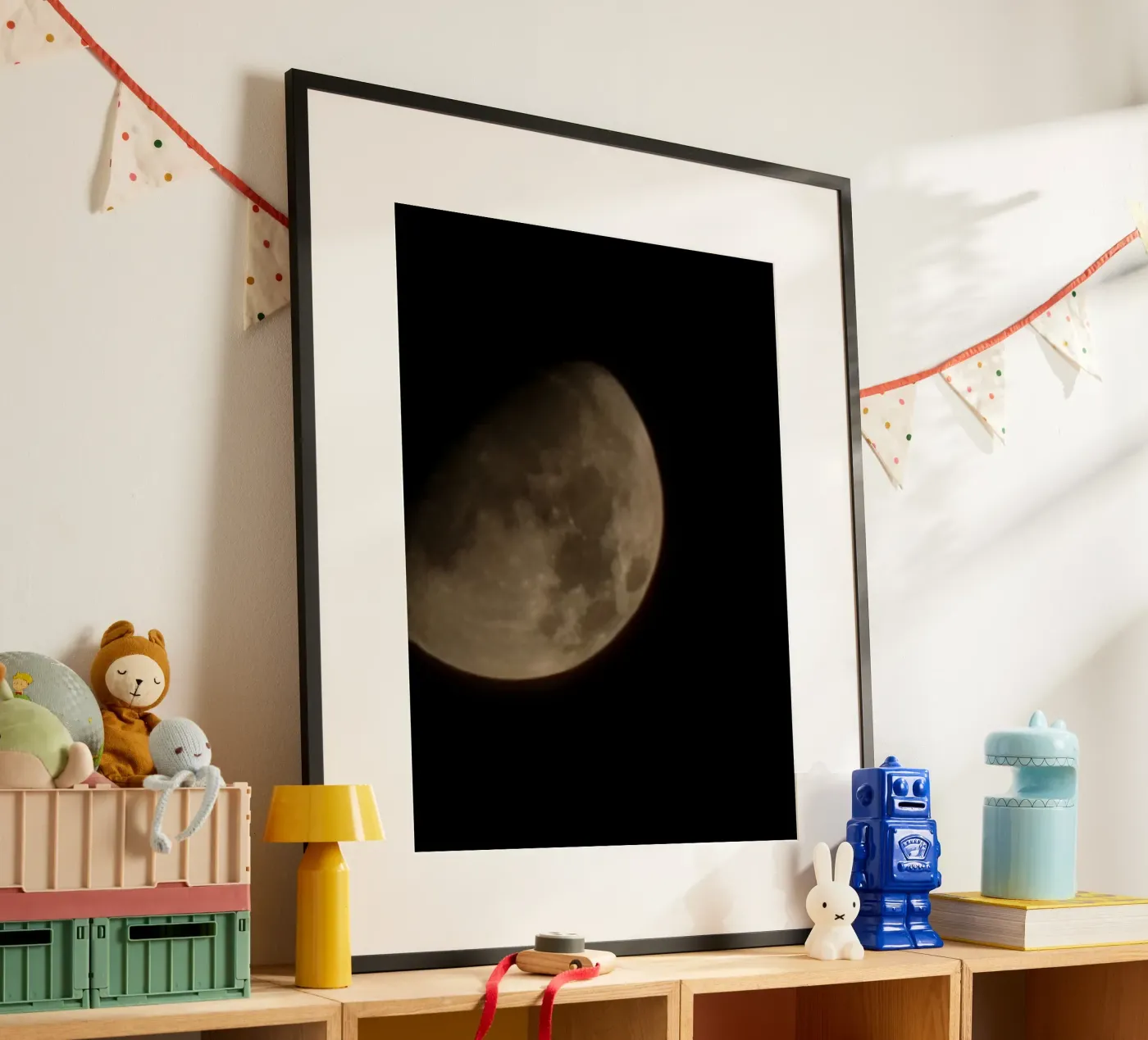 moon portrait poster by HIMA