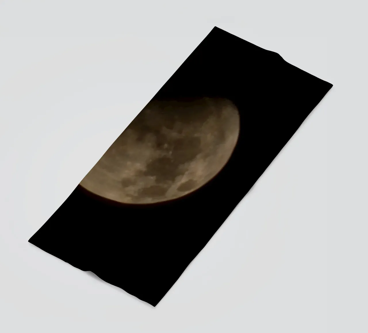 moon portrait beach towel by HIMA
