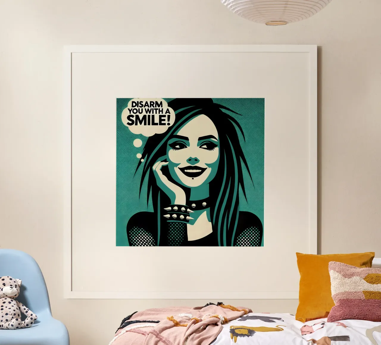 Disarm you with a smile - Vintage-Posterdruck carta hahnemühle da posterprints-by-nomad