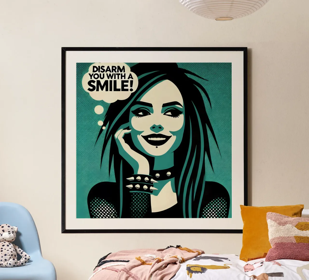 Disarm you with a smile - Vintage-Posterdruck carta hahnemühle da posterprints-by-nomad