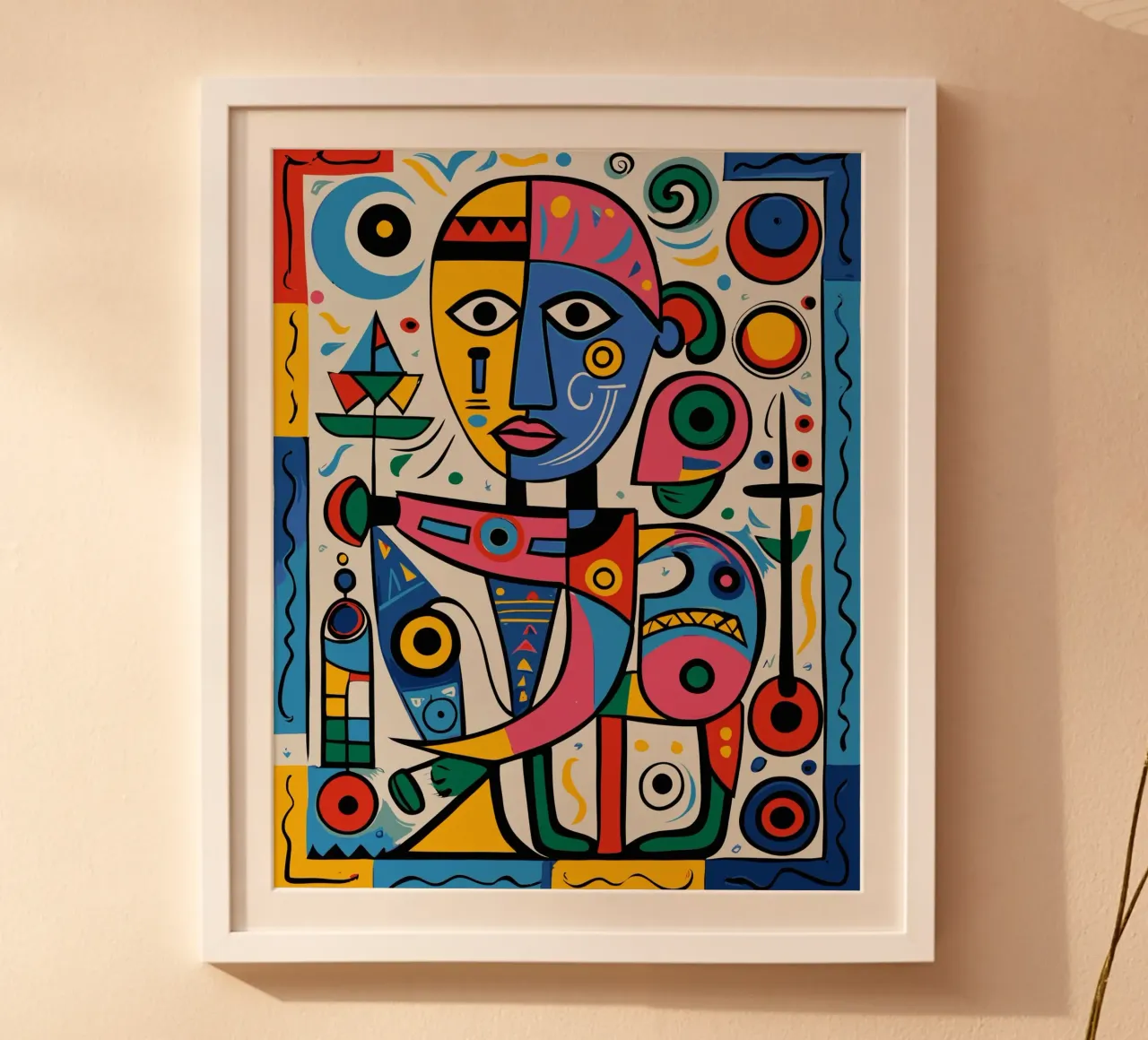 Blue Esoteric Graffiti Cubist carta hahnemühle da Signorino