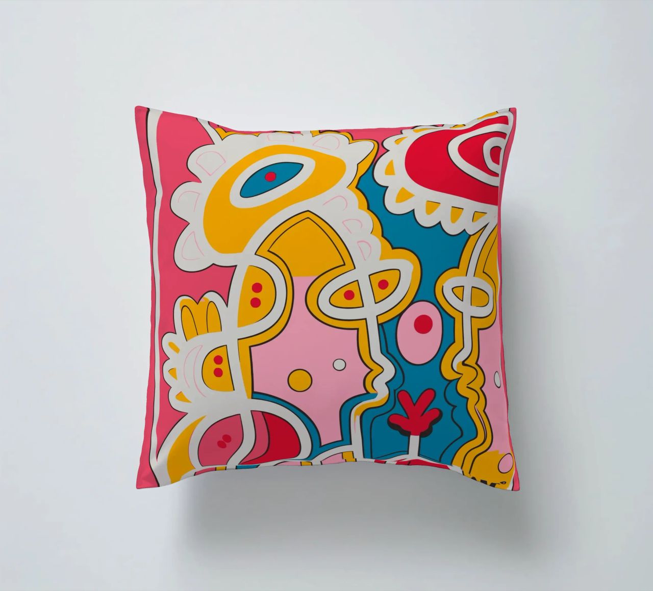 The Graffiti Pop Kiss cuscino da Signorino