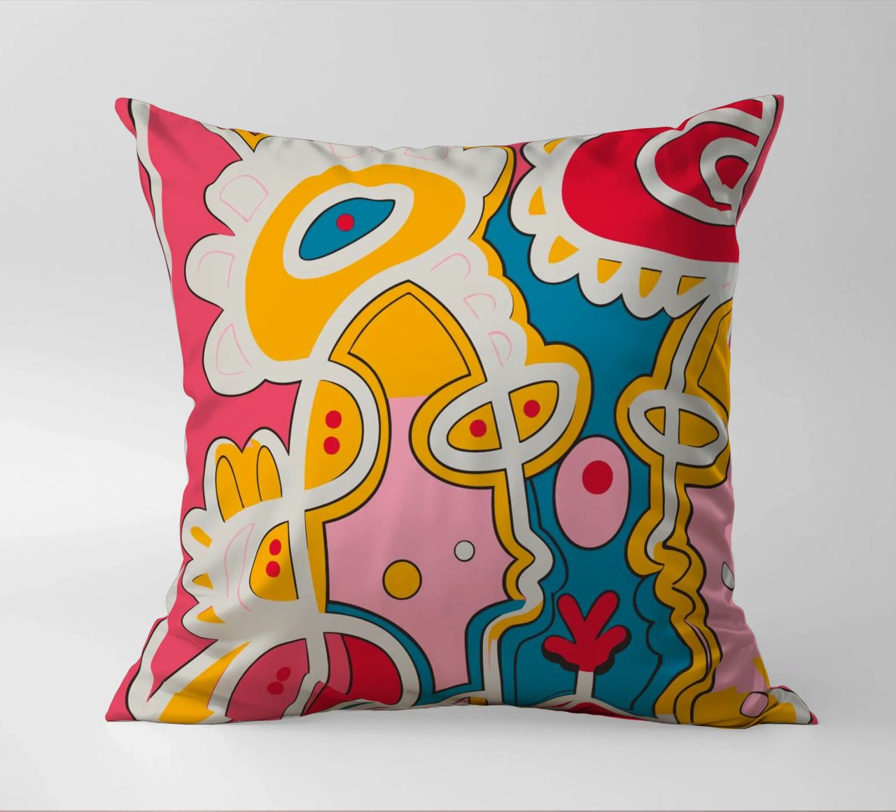 The Graffiti Pop Kiss cuscino da Signorino
