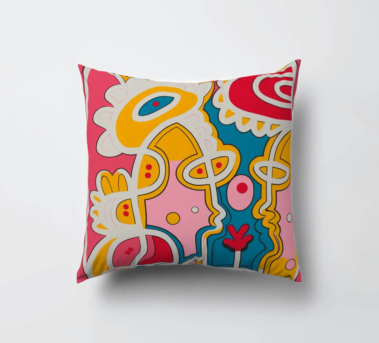 The Graffiti Pop Kiss cuscino da Signorino