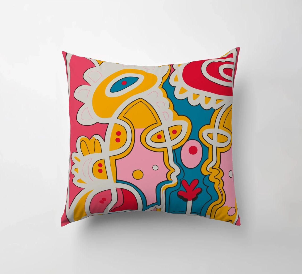 The Graffiti Pop Kiss cuscino da Signorino