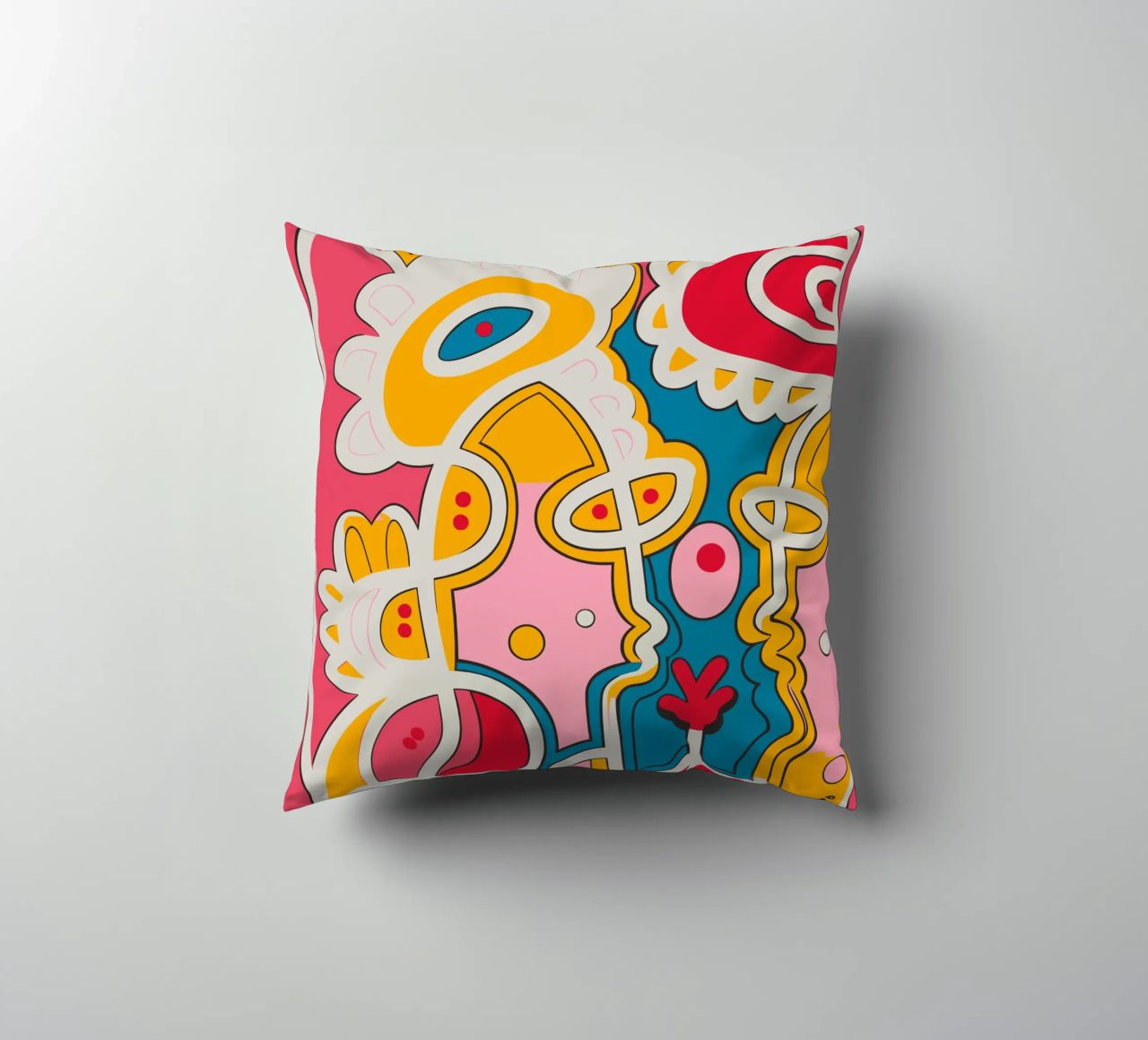 The Graffiti Pop Kiss cuscino da Signorino
