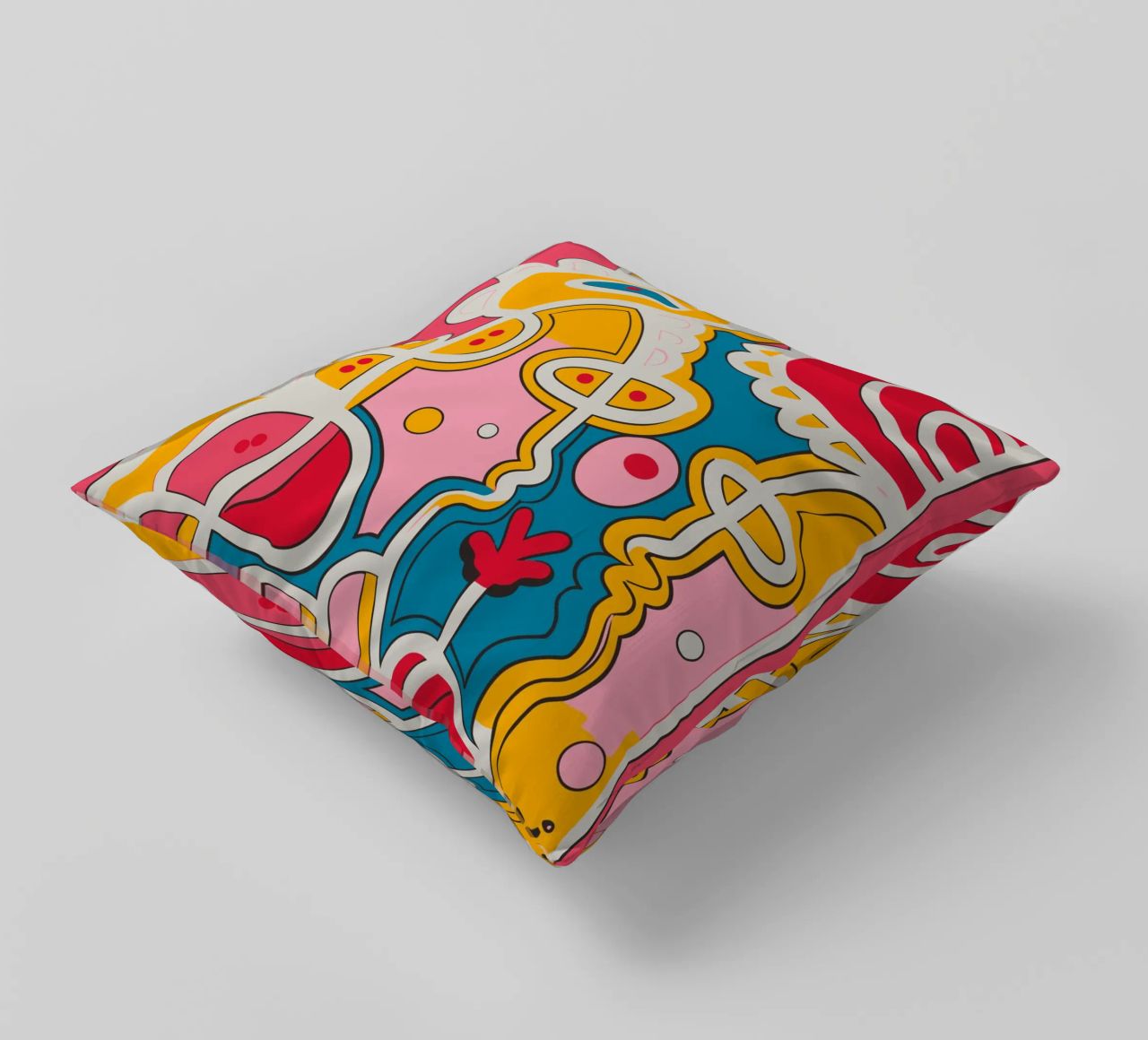 The Graffiti Pop Kiss cuscino da Signorino