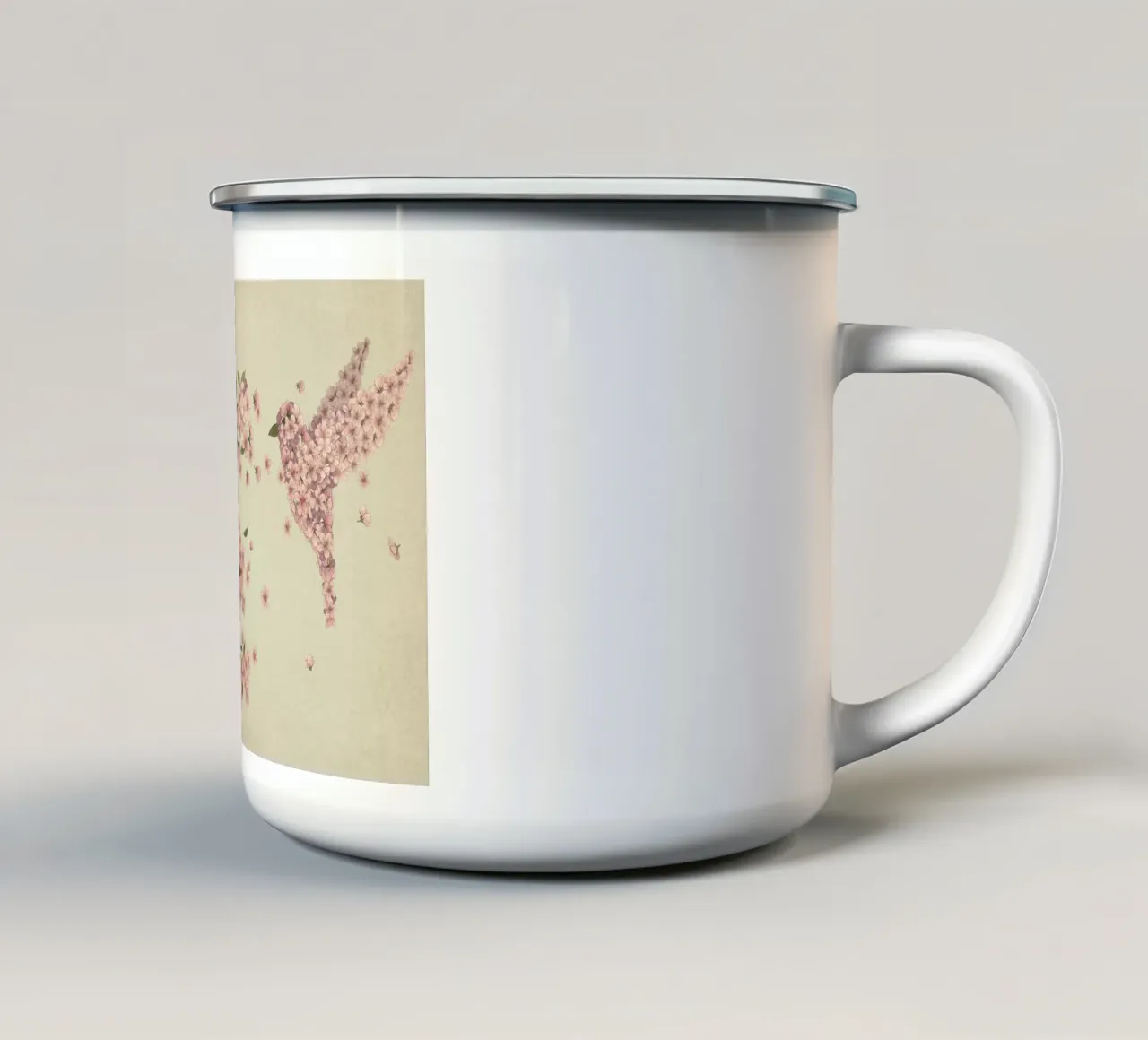 Blossom Bird tazza in smalto da Terry Fan