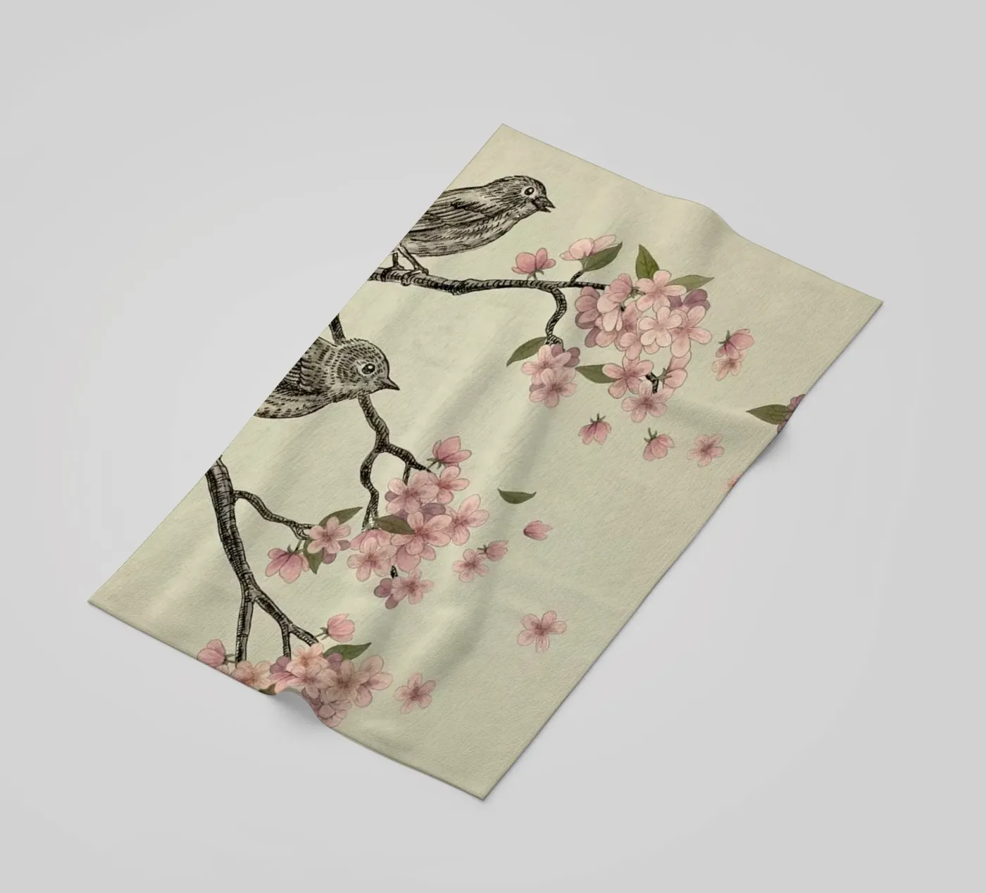 Blossom Bird telo mare da Terry Fan